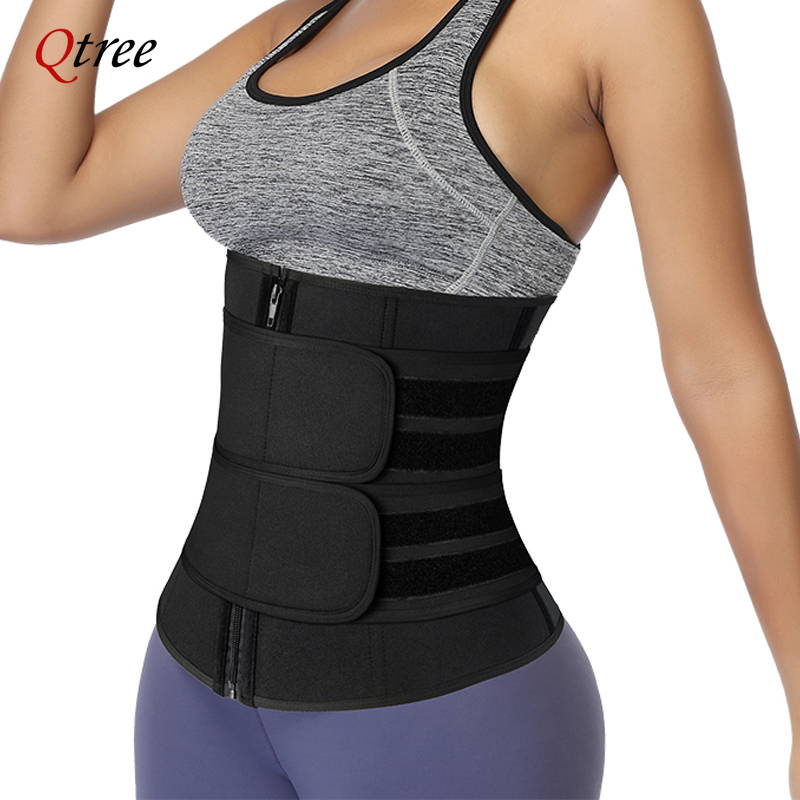 Sweat Waist Trainer Belt Neoprene - Qtree Bel Eğitmen Artı Boyutu Kadınlar