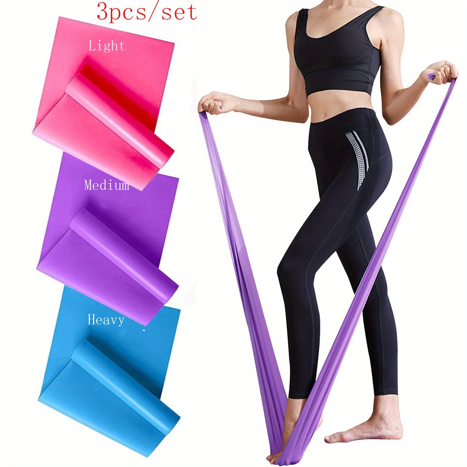 Pilates Bar Kit With Resistance Bands - Erkekler ve Kadınlar için 1/3 adet
