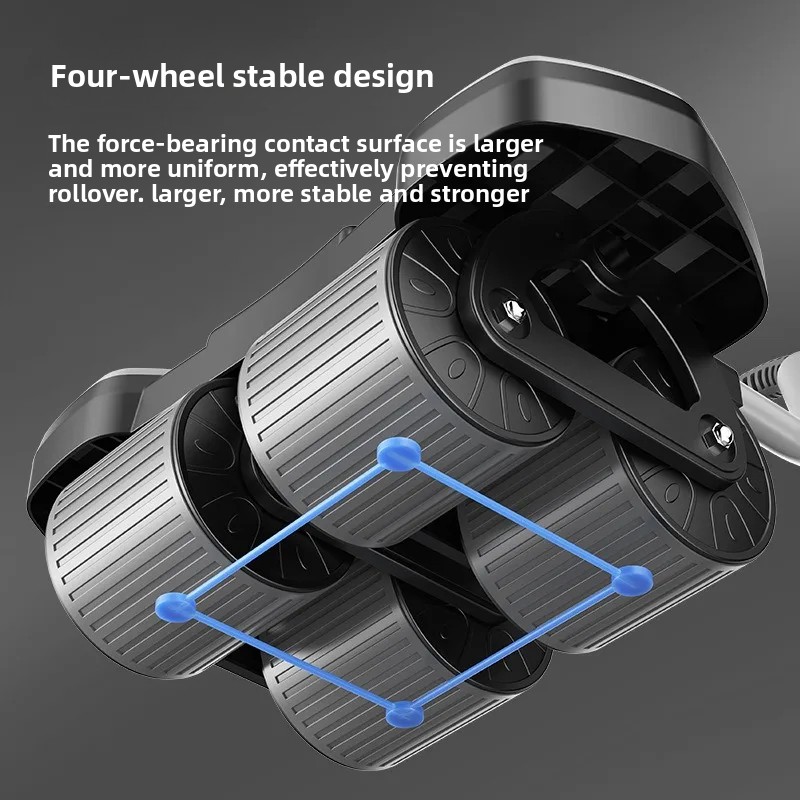 Ab Roller Wheel With Elbow Support - Dört Tekerlekli Dirsek Destekli Mekik Aleti