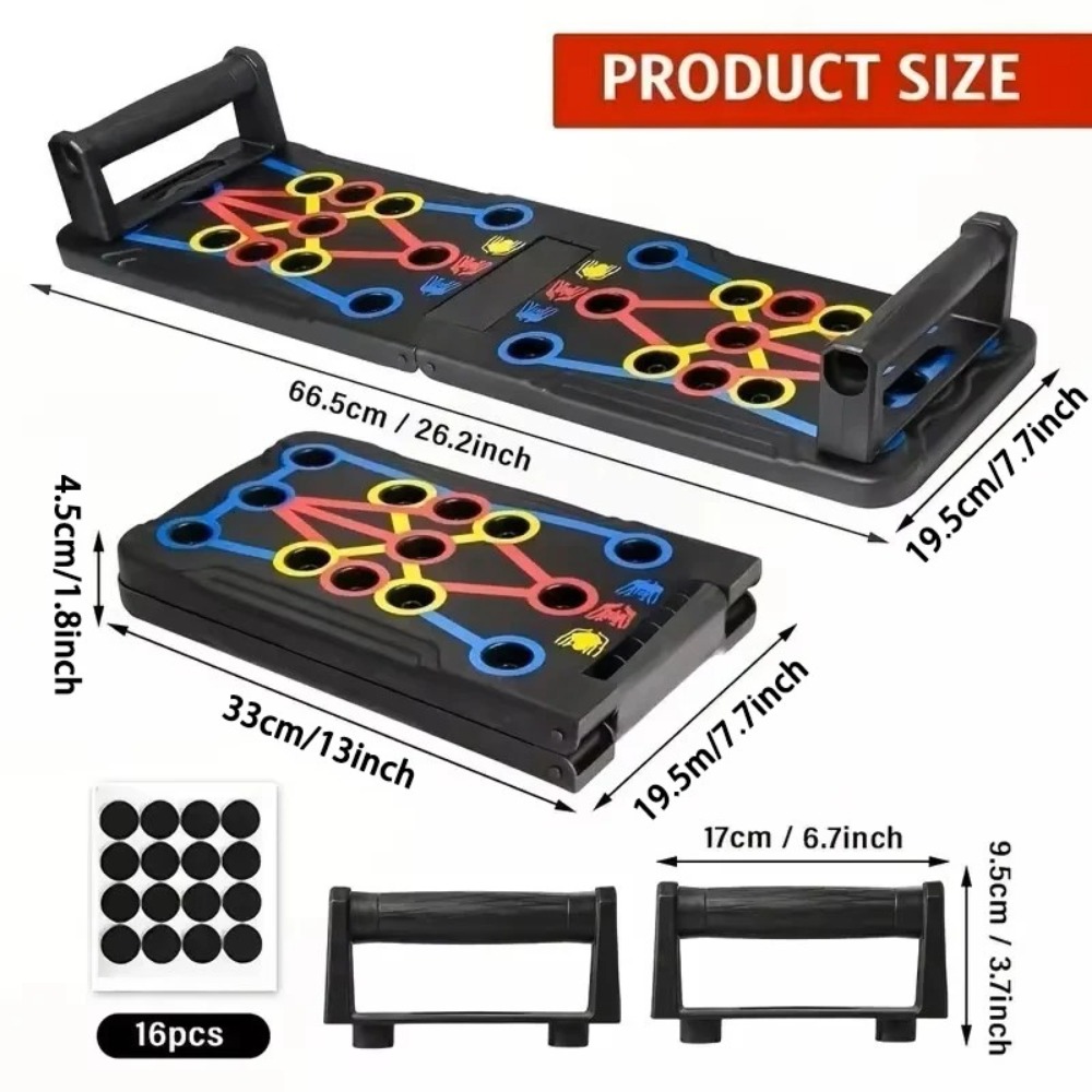 Push Up Board Foldable Multi Function - Taşınabilir Çok Fonksiyonlu Şınav Tahtası Seti,