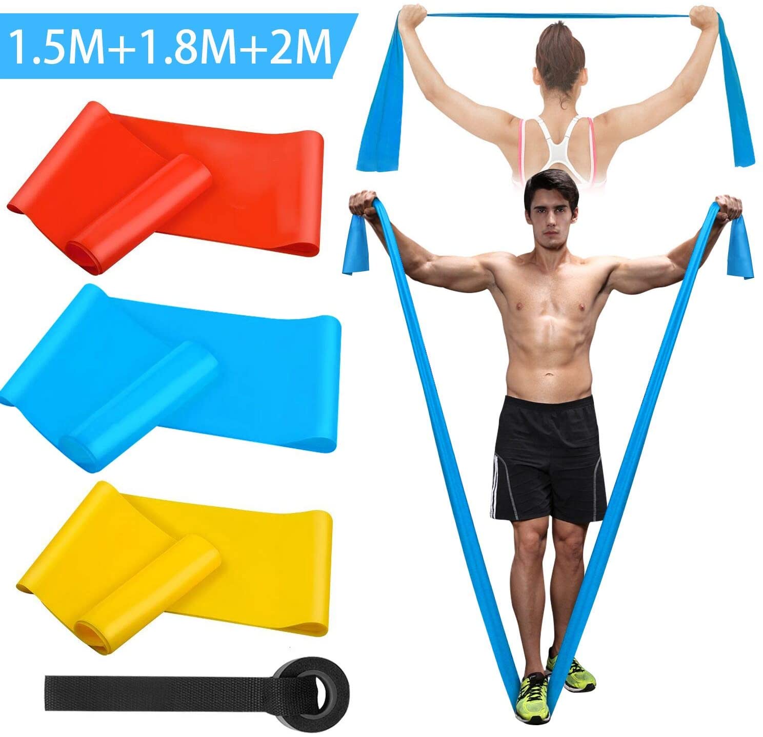 Elastik Fitness Bantları 3 Ade - Pilates Bar Kit With Resistance Bands incelemesi ve fiyatı