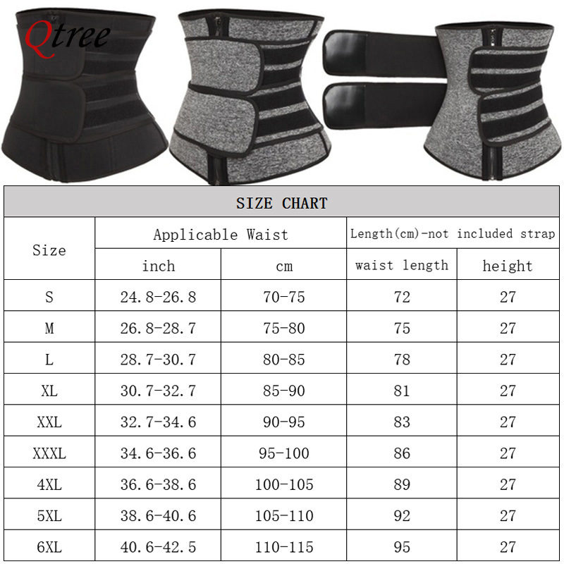Qtree Bel Eğitmen Artı Boyutu  - Sweat Waist Trainer Belt Neoprene incelemesi ve fiyatı