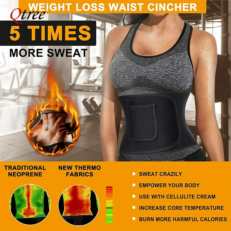 Qtree Bel Cincher Vücut Şekill - Sweat Waist Trainer Belt Neoprene incelemesi ve fiyatı