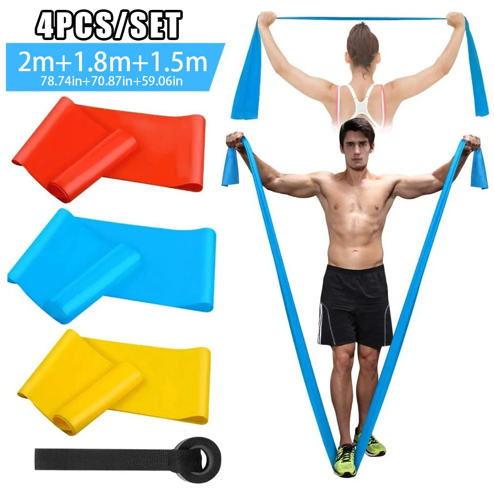 4 adet/takım elastik Fitness b - Pilates Bar Kit With Resistance Bands incelemesi ve fiyatı